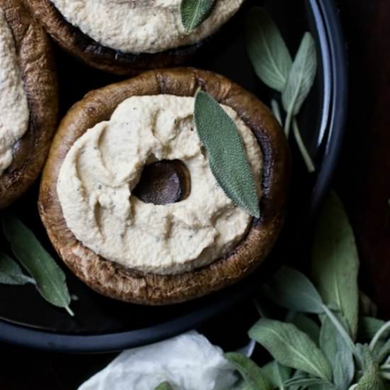 Ricotta and Sage Stuffed Portabello