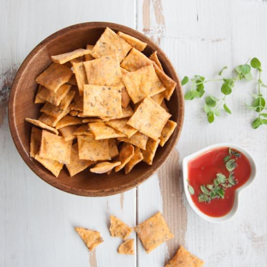 Vegan Pizza Cracker