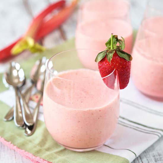 Strawberry & Rhubarb Mousse
