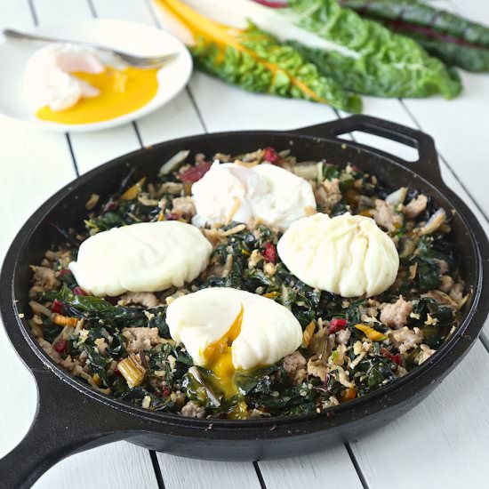 Rainbow Chard & Sausage Hash