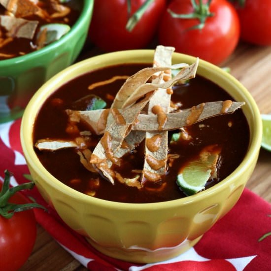 Vegan Mexican Tortilla Soup