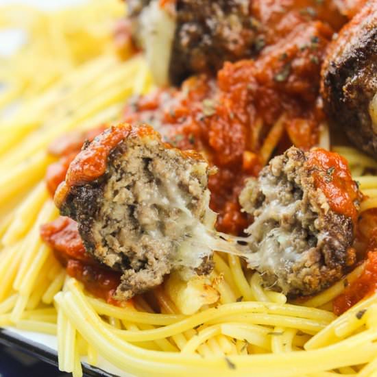 Gluten-Free Cheese Stuffed Meatball