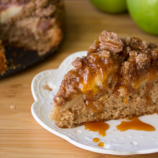 Caramel Apple Cinnamon Coffee Cake