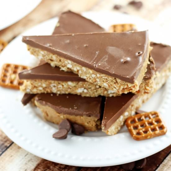 Chocolate Peanut Butter Pretzel Bar