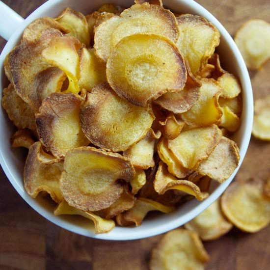 Baked Parsnip Chips