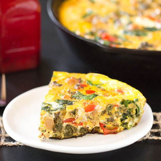 Chorizo Frittata with Chickpeas