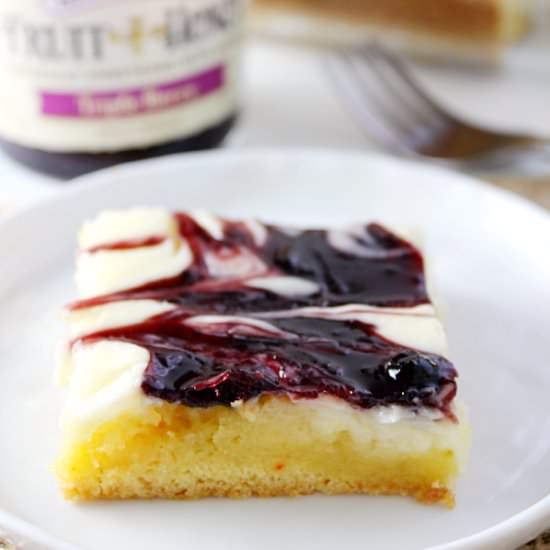 Triple Berry Ooey Gooey Butter Cake