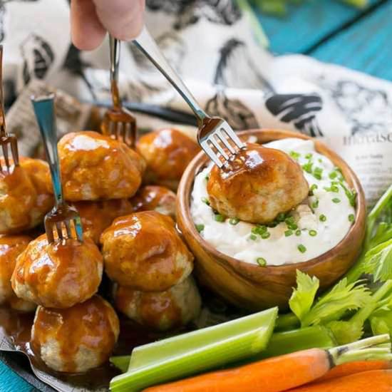 Buffalo Turkey Meatballs