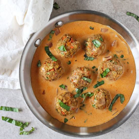 Thai curry meatballs