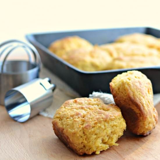 Pumpkin Skillet Biscuits