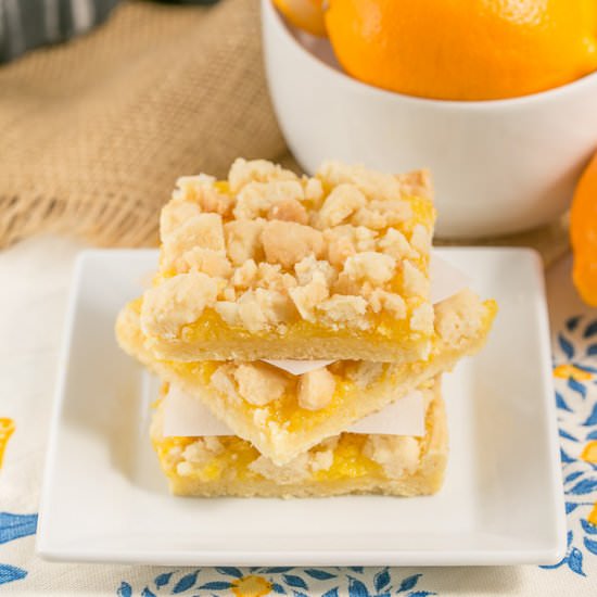 Meyer Lemon Streusel Bars