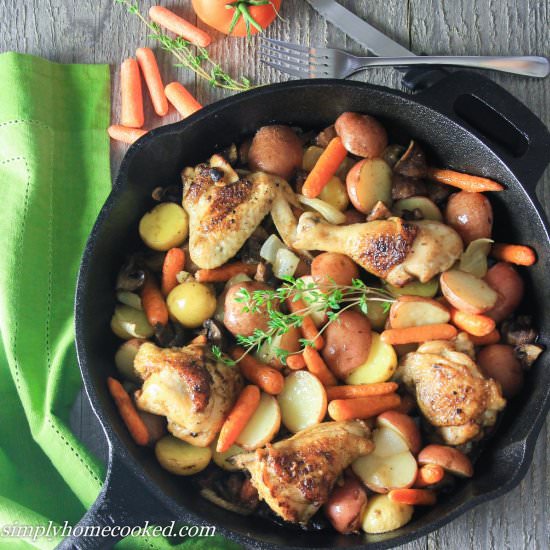 Cast Iron Chicken and Potatoes