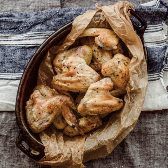 Apple Glazed Baked Chicken Wings