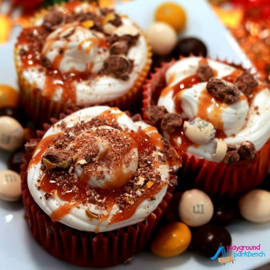 Caramel Pecan Apple Cupcakes