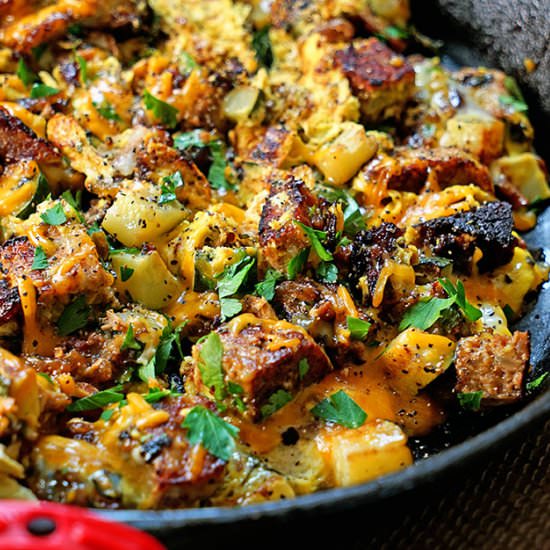 Meatloaf Egg Scramble