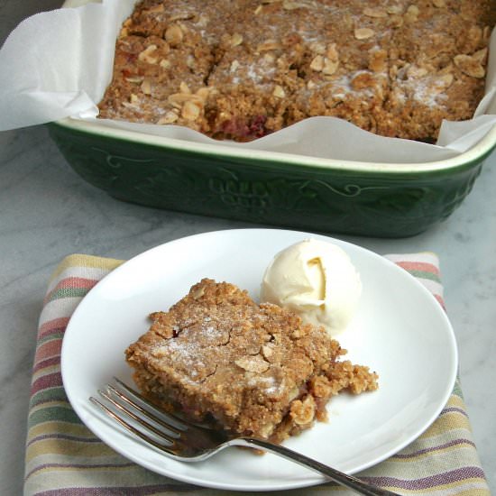 Gooseberry & Almond Squares