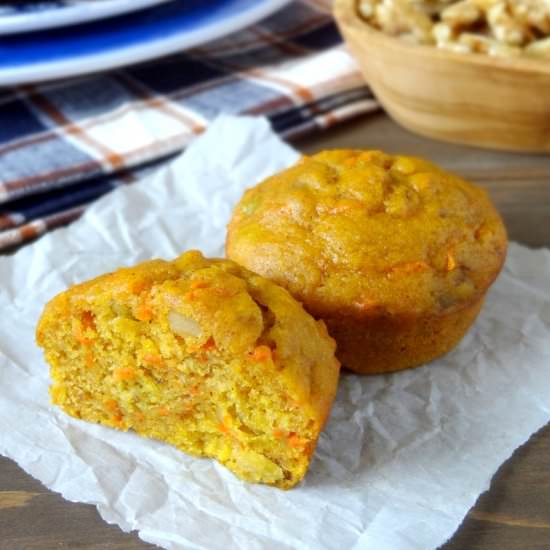 Pumpkin Carrot Cake Muffins