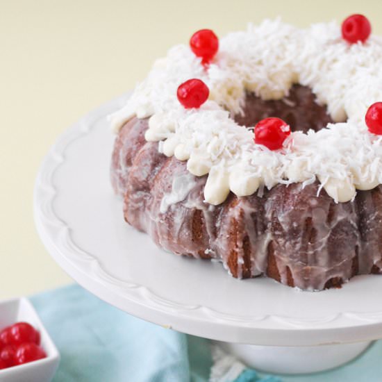 Piña Colada Bundt Cake