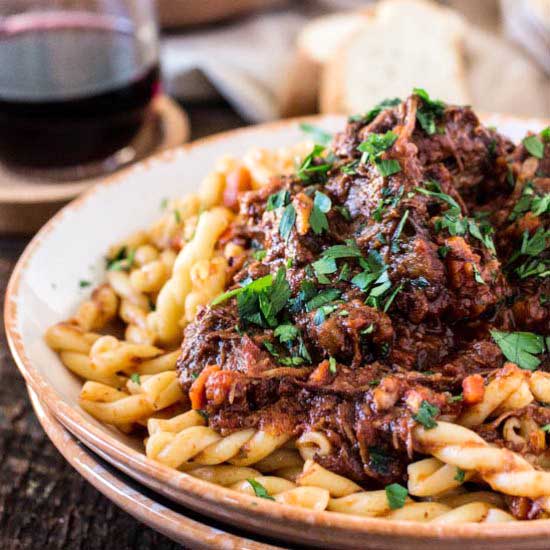 Braised Beef Ragu with Gemelli