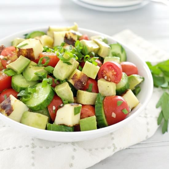 Cucumber, Avocado and Tomato Salad