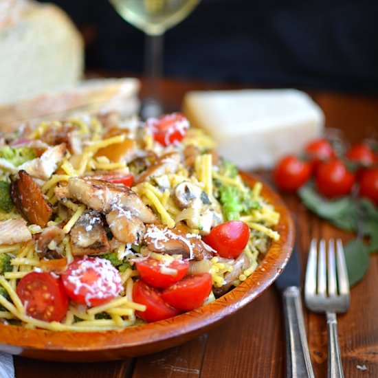 Smoked Trout Pasta