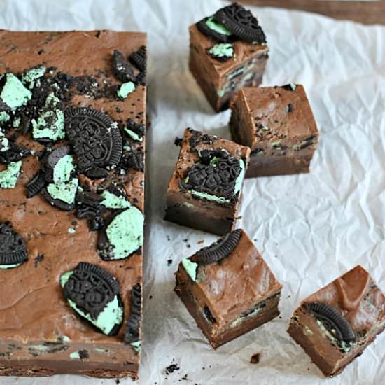Dark Chocolate Mint Truffle Fudge