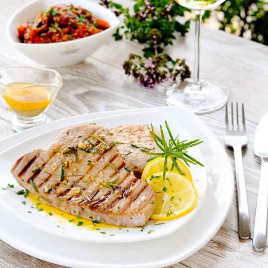 Tuna Steak Sicilian Style