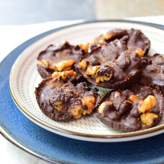 Dark Chocolate Walnut Clusters