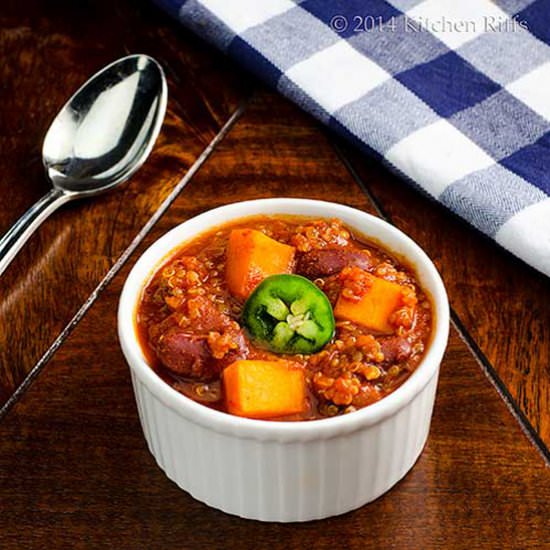 Quinoa and Sweet Potato Chili