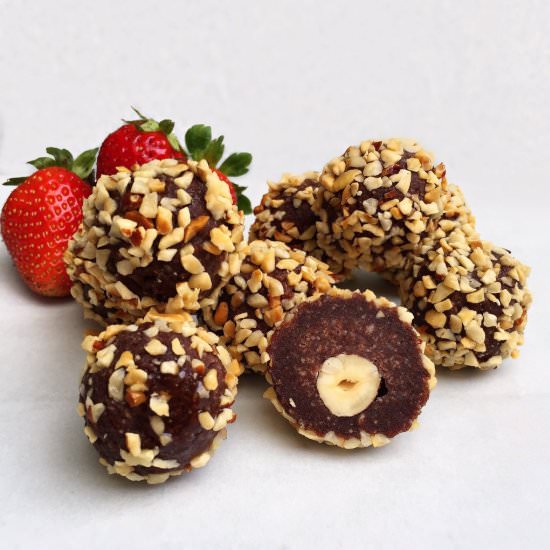 Healthy Ferrero Rocher Truffles