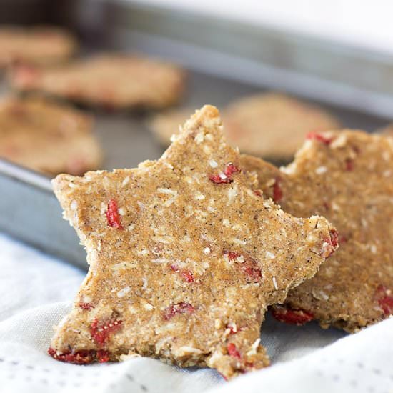 Coconut & Goji No-Bake Raw Cookies