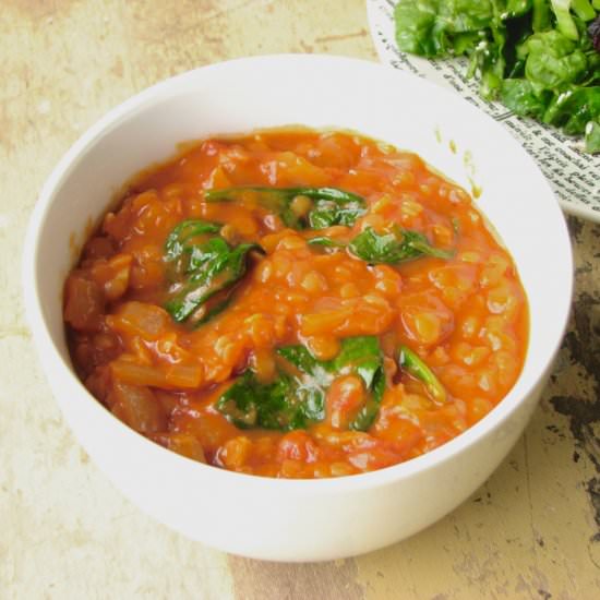 Red Lentils in Masala Sauce