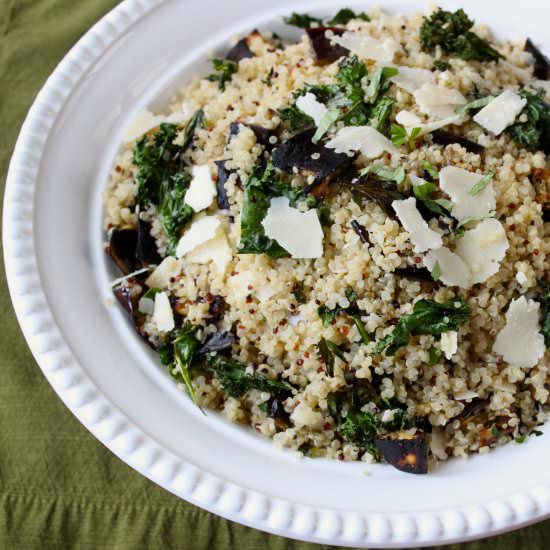Roasted Eggplant Quinoa Salad