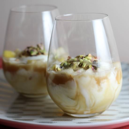 Yogurt with Coffee Bourbon Caramel