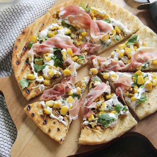 Roasted Corn Pizza