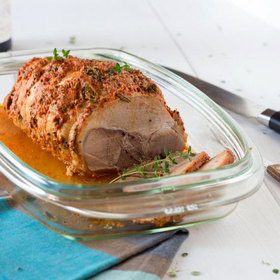 Mustard and Herb Cold Roasted Pork