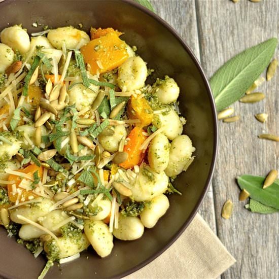 Pumpkin Seed Pesto Gnocchi