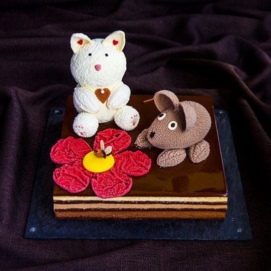 Cake Three Chocolates