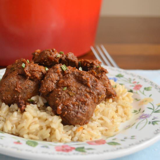 Beef in Wine Sauce