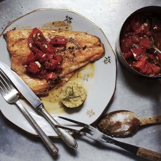 Pink Trout & Provençal Sauce Vierge