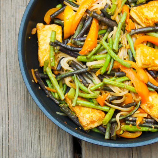 Long Bean Stir-Fry with Tofu