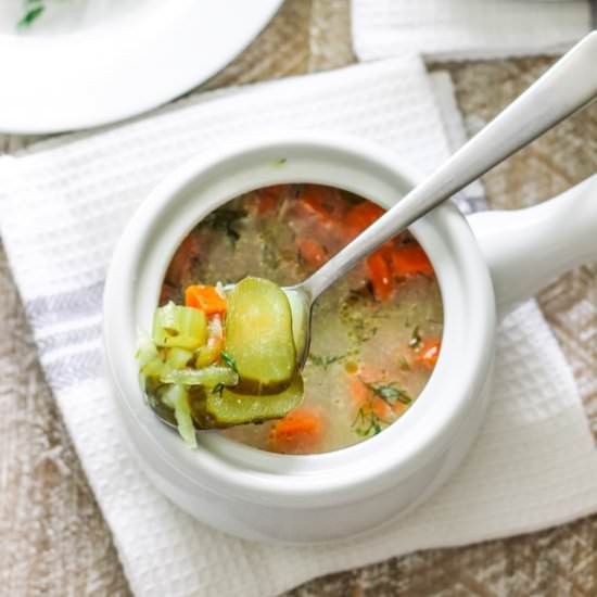 Polish Dill Pickle Soup