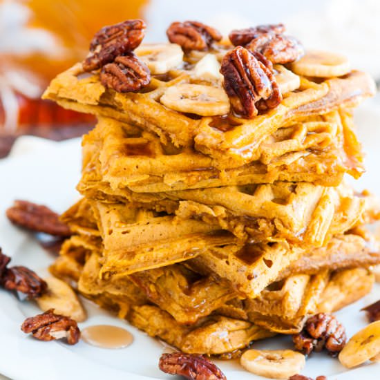 Pumpkin Spice Waffles