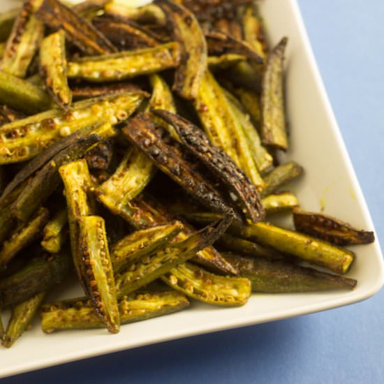 Curried Roast Okra