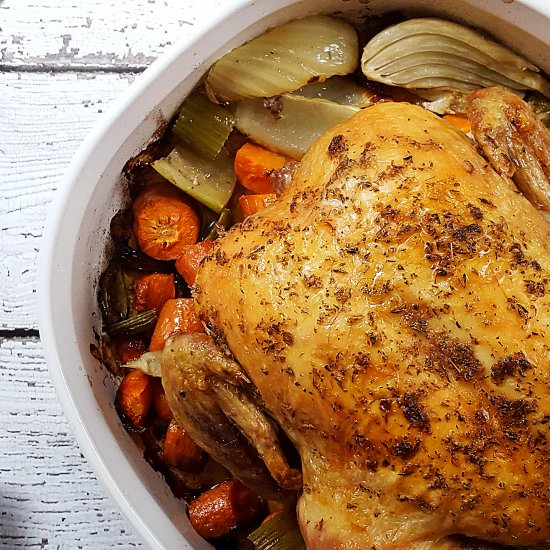 Easy Whole Roast Chicken