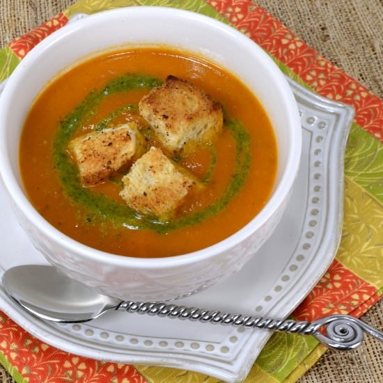 Slow Roasted Tomato Orange Soup