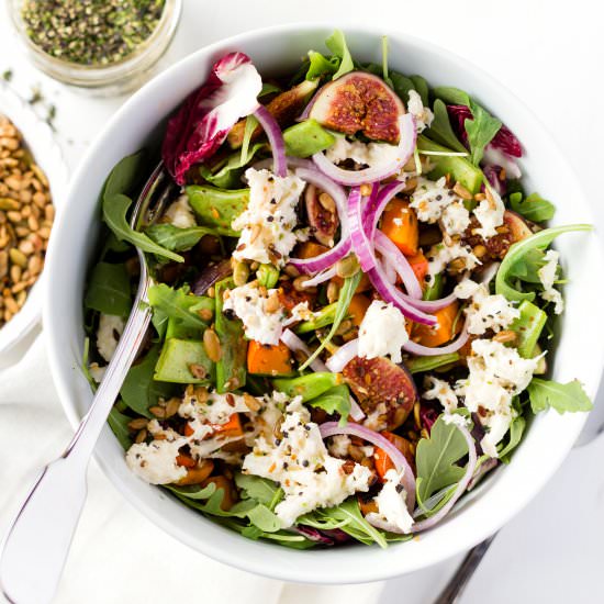 Roasted Pumpkin Mozzarella Salad