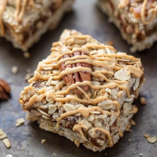 Maple Peanut Butter Oatmeal Bars