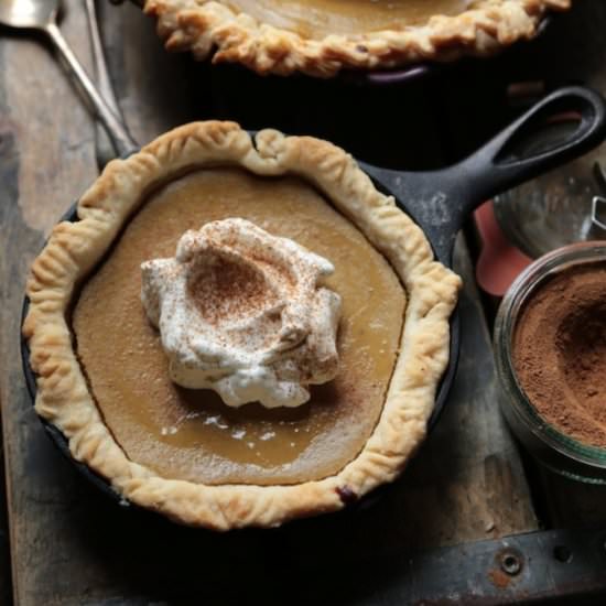 Bourbon Maple Acorn Squash Pie