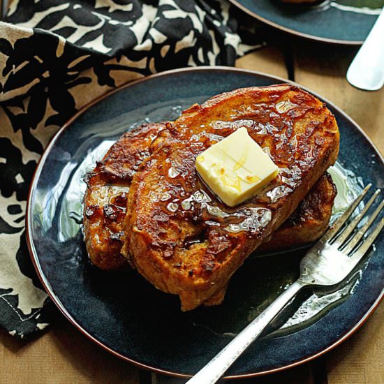 Spiced Pumpkin French Toast
